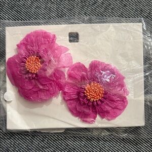 Zara Pink Floral Earrings
